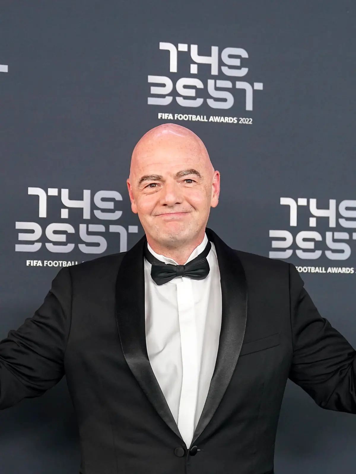 February 27, 2023, Paris, France: Paris, France, February 27th 2023: FIFA President Gianni Infantino arrives at The Best FIFA Football Awards 2022 at Salle Pleyel in Paris, France. (Credit Image: © Daniela Porcelli/Sport Press Photo via ZUMA Press) / action press