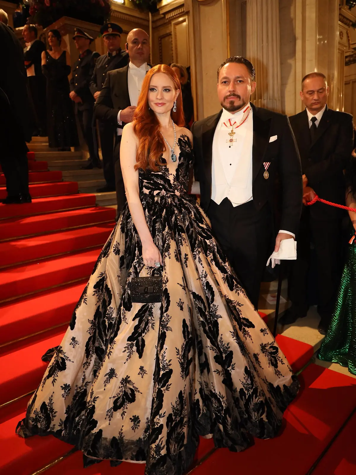 Opernball 2020 Wien, Oper, 20. 02. 2020 Barbara MEIER, Klemens HALLMANN *** Opera Ball 2020 Vienna, Opera, 20 02 2020 Barbara MEIER, Klemens HALLMANN 