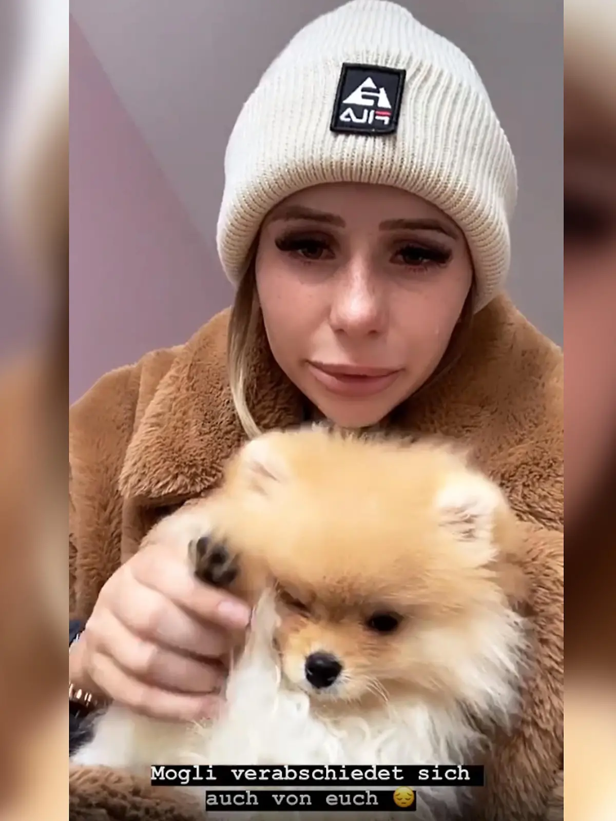 Carina Spack weint bittere Tränen: Sie muss Hund Mogli wieder abgeben.