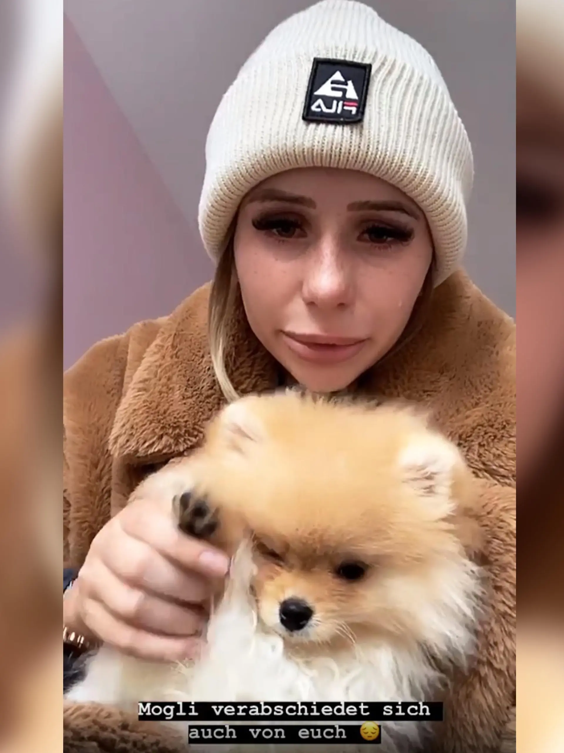 Carina Spack weint bittere Tränen: Sie muss Hund Mogli wieder abgeben.
