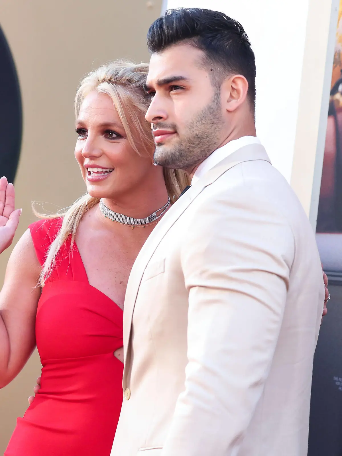  FILE - Britney Spears Is Engaged to Sam Asghari After Nearly 5 Years Together FILE - Britney Spears Is Engaged to Sam Asghari After Nearly 5 Years Together. Singer Britney Spears wearing a Nookie dress and boyfriend/personal trainer Sam Asghari arrive at the World Premiere Of Sony Pictures Once Upon a Time In Hollywood held at the TCL Chinese Theatre IMAX on July 22, 2019 in Hollywood, Los Angeles, California, United States. Hollywood California United States collin-filebrit210912_nprb6 PUBLICATIONxNOTxINxFRA Copyright: xImagexPressxAgencyx