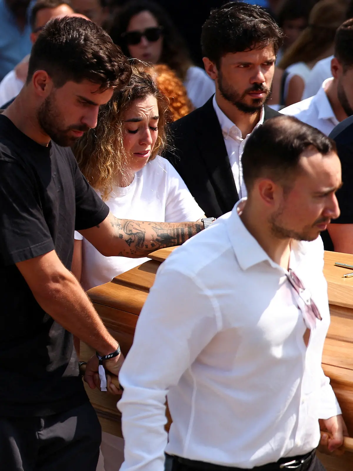 Funeral of Liverpool's Portuguese soccer player Diogo Jota and his brother Andre Silva, who died in a car crash near Zamora, Spain