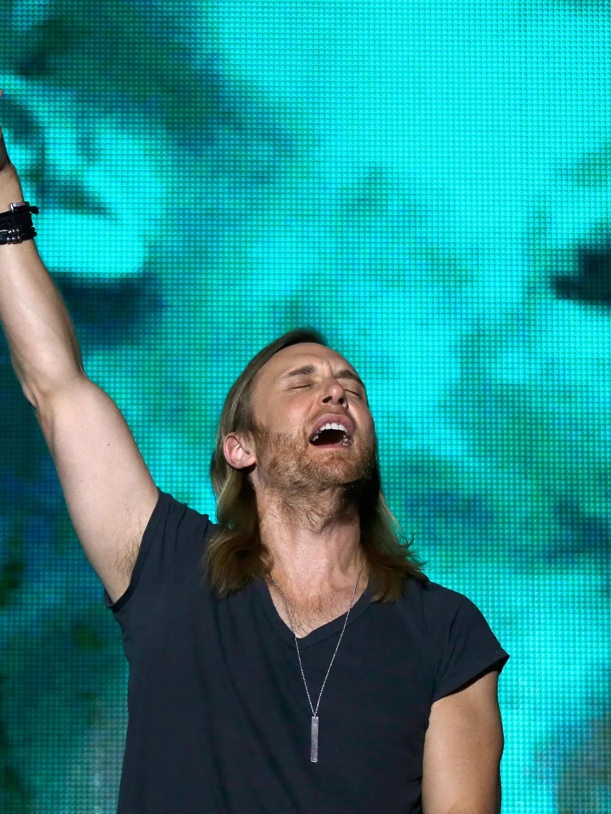 LAS VEGAS, NV - MAY 30:  DJ David Guetta performs onstage during The iHeartRadio Summer Pool Party at Caesars Palace on May 30, 2015 in Las Vegas, Nevada.  (Photo by Isaac Brekken/Getty Images for iHeartMedia)