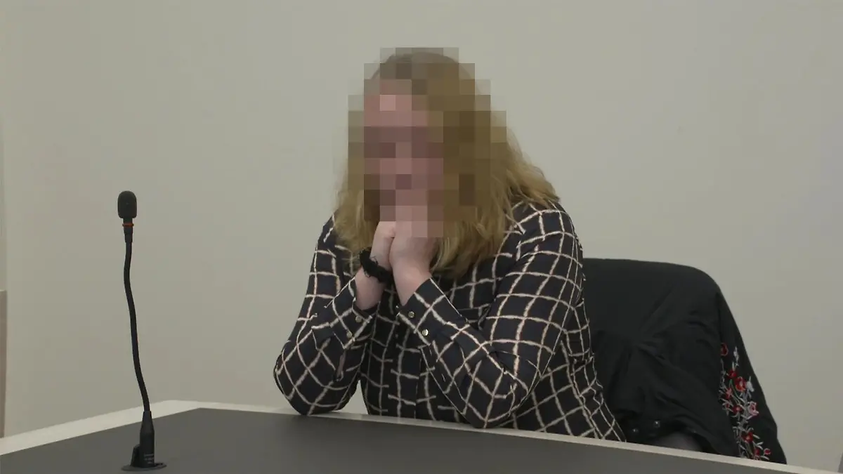 Silvia M. vor Gericht in Bad Kreuznach