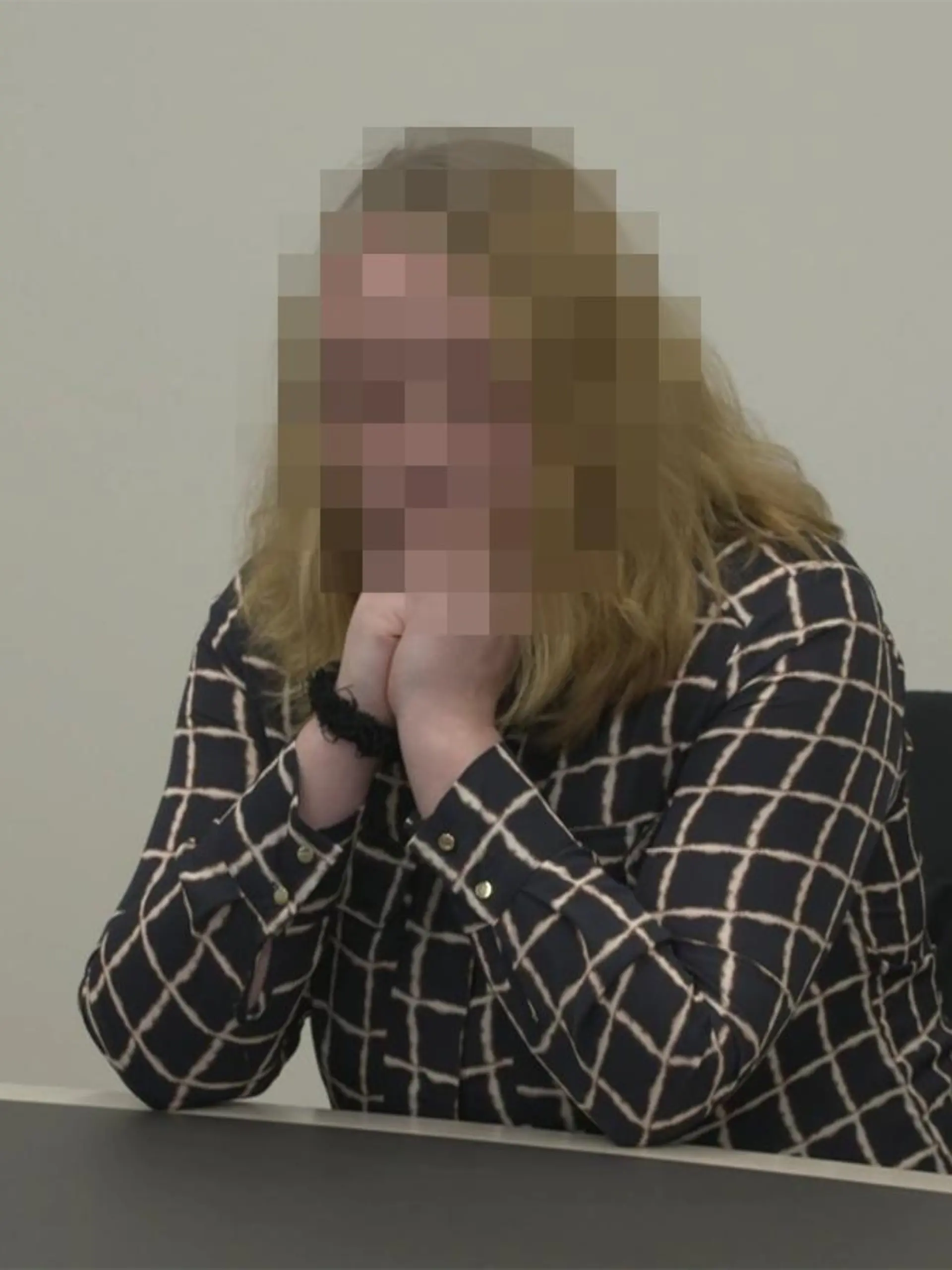 Silvia M. vor Gericht in Bad Kreuznach