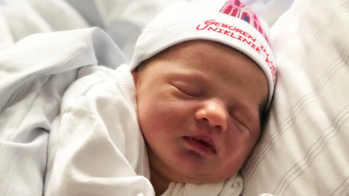 Annika Begiebings Tochter Leni Zoe