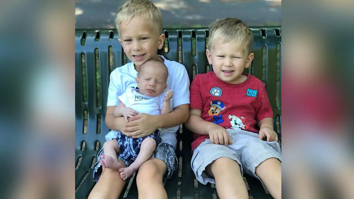 Tristen, Caison und Carter Rush