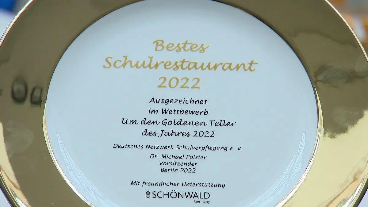 Für ihr frisches und gesundes Essen bekam die Oberschule diese Auszeichnung.