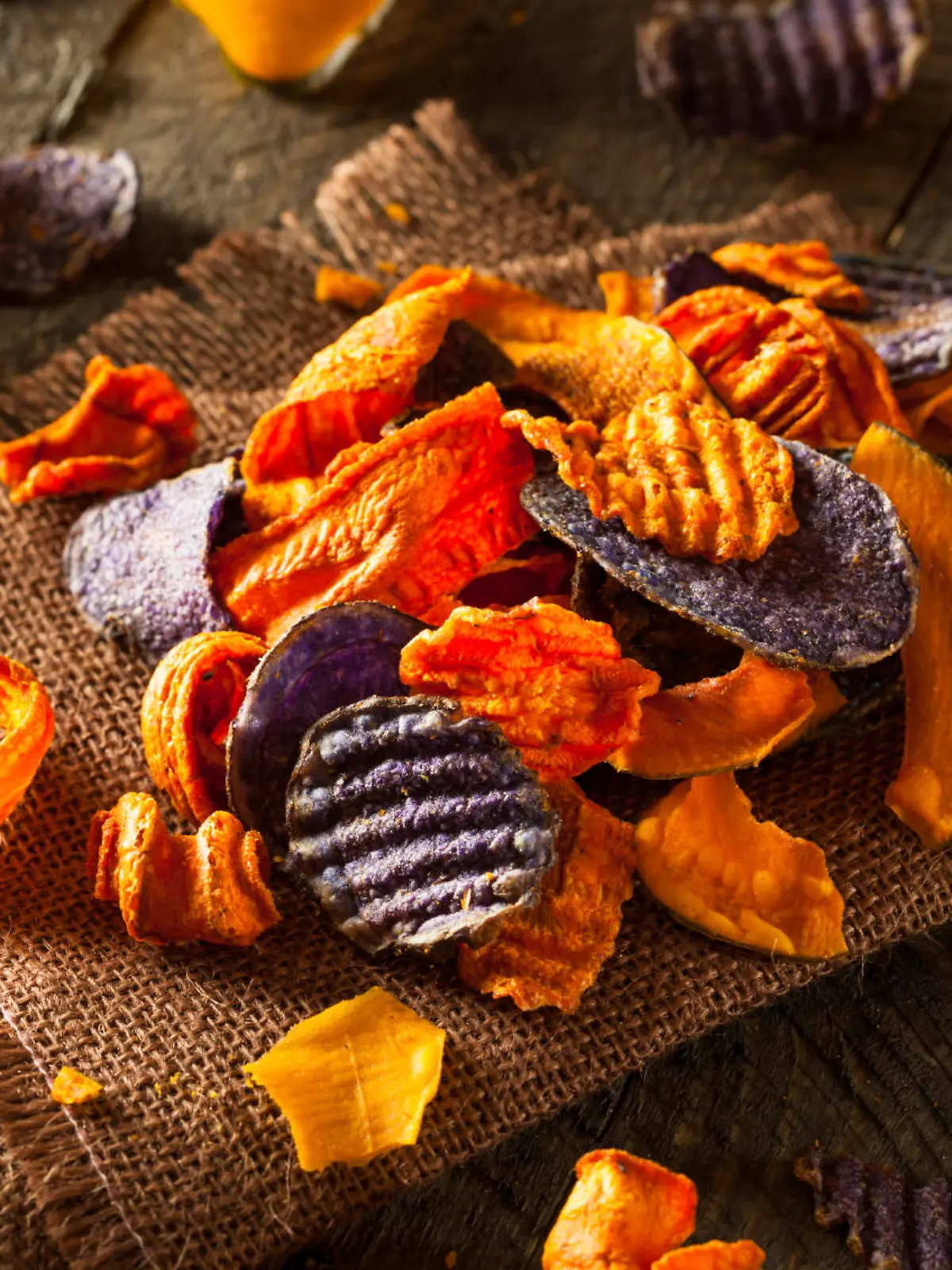 Healthy Organic Vegetable Chips Ready to Eat