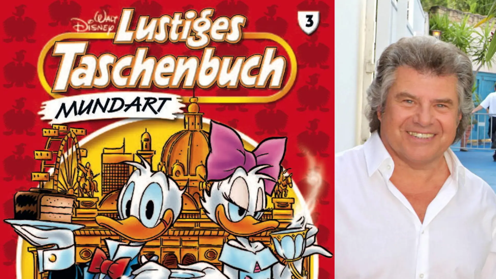 Andy Borg mit Donald Duck beim Opernball