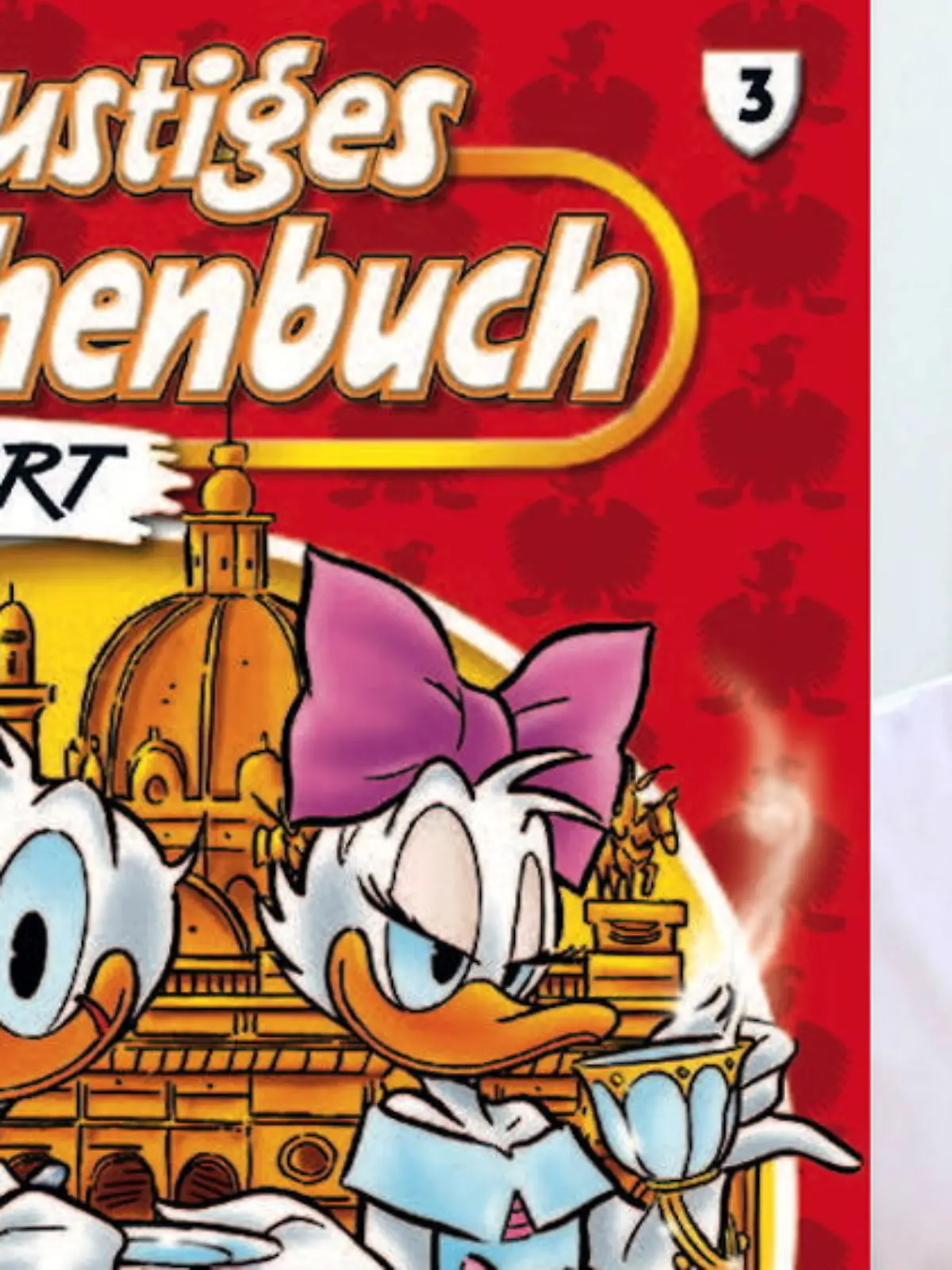 Andy Borg mit Donald Duck beim Opernball