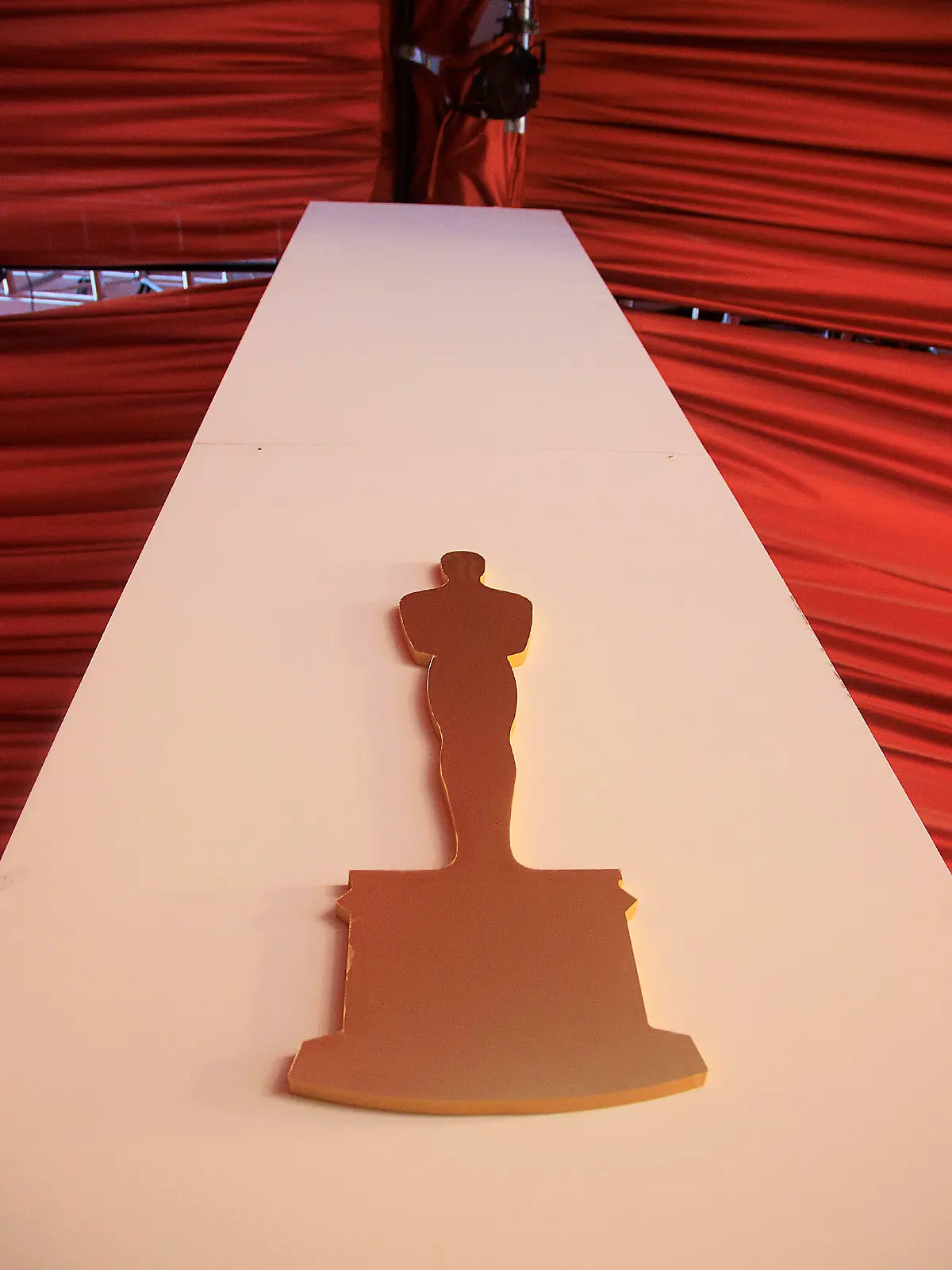 March 8, 2023, Los Angeles, California, USA: Pillars bearing an image of the Oscars statuette are installed in preparation for the 95th Academy Awards at the Dolby Theater in Hollywood, California on March 8, 2023. The Academy Awards Ceremony will take place on Sunday March 12, 2023. ARIANA RUIZ/PI (Credit Image: © Prensa Internacional via ZUMA Press Wire)