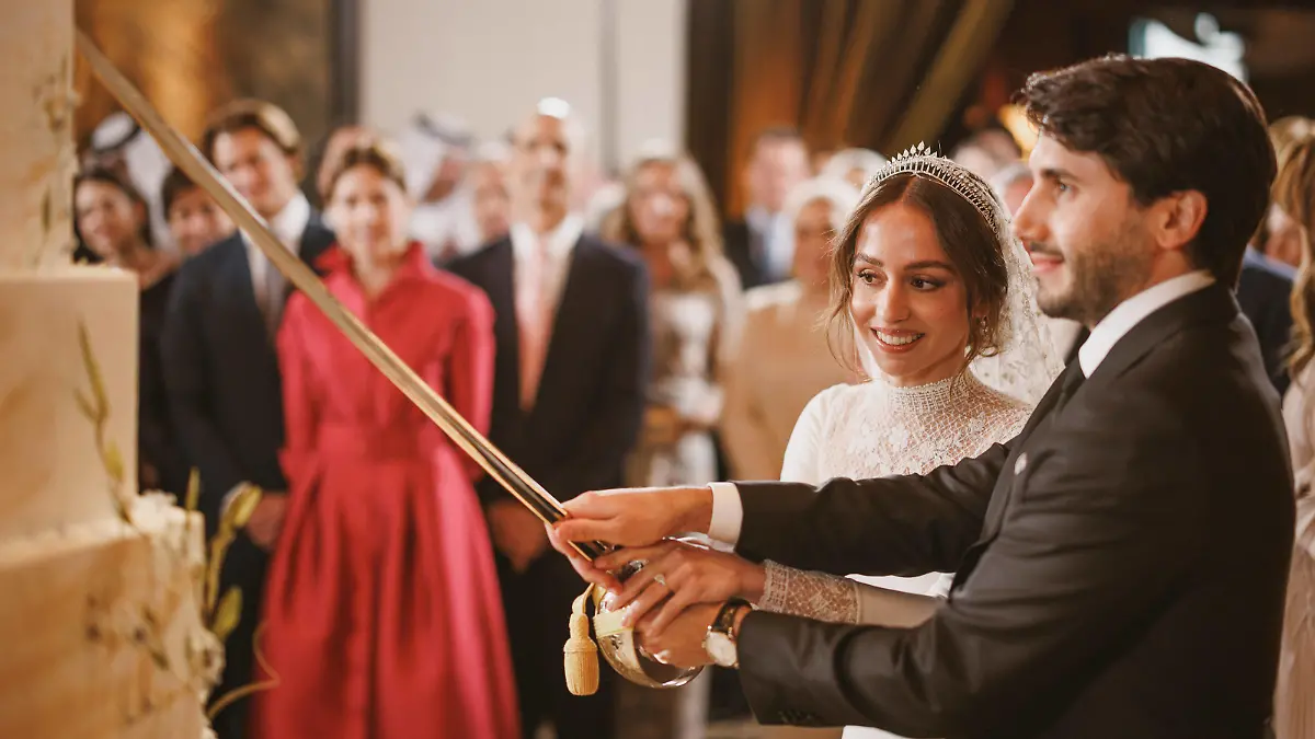 12-03-2023 Jordan Wedding of Her Royal Highness Princess Iman bint Abdullah II to Mr. Jameel Alexander Thermiotis held at Beit Al Urdun Â PUBLICATIONxINxGERxSUIxAUTxONLY Copyright: xPPEx