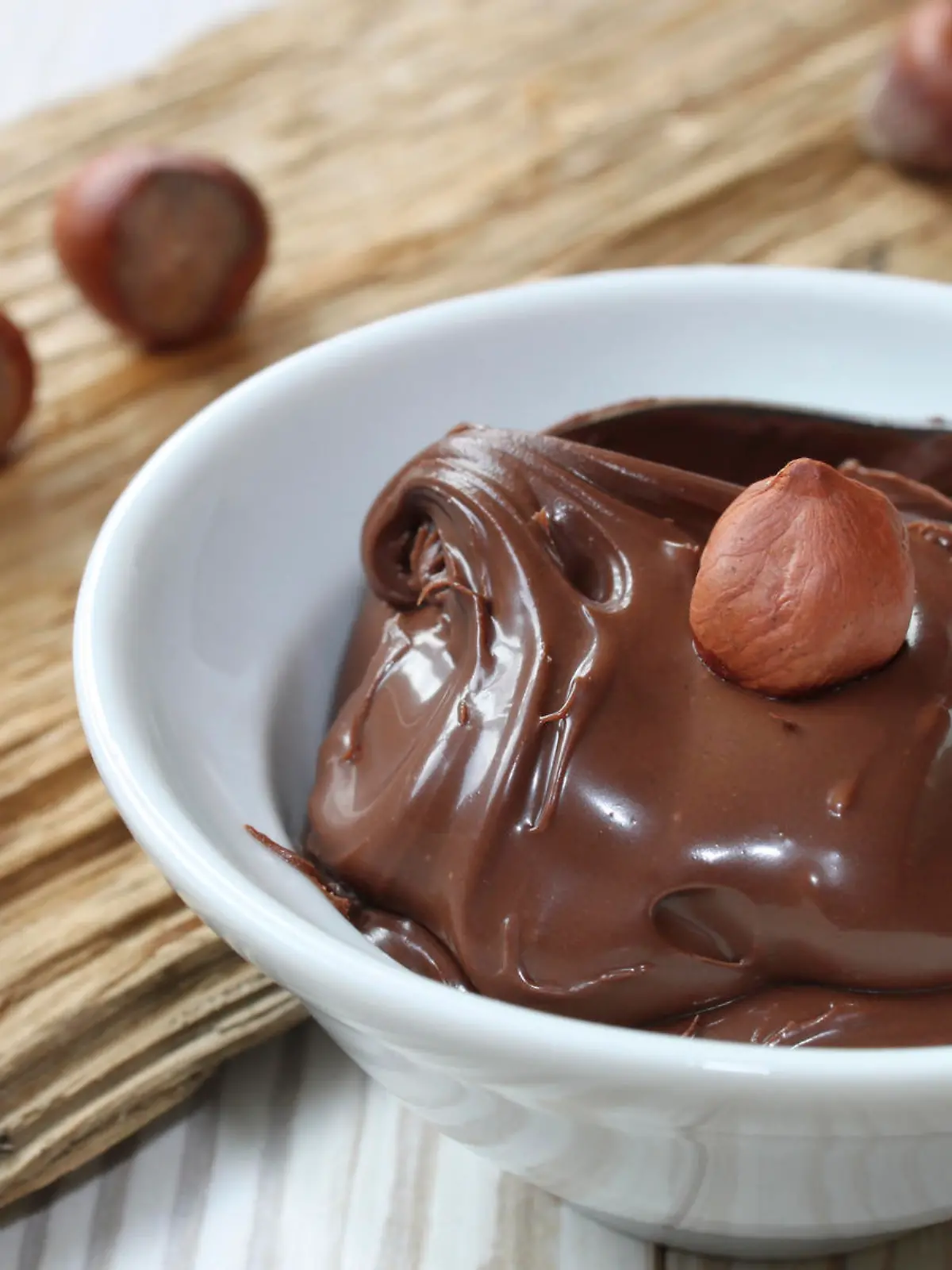 sweet chocolate hazelnut spread for breakfast