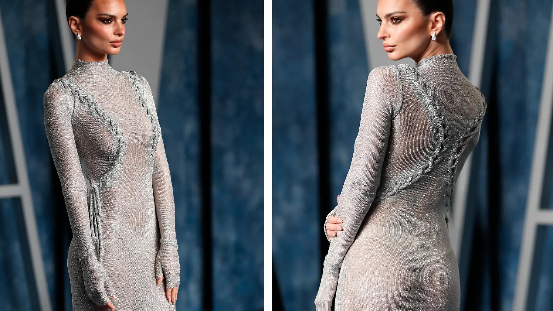 Emily Ratajkowski erscheint zur "Vanity Fair Oscar Party" in einem Hauch von nichts.