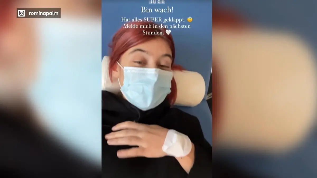 High nach Darmspiegelung Romina Palm kann aufatmen