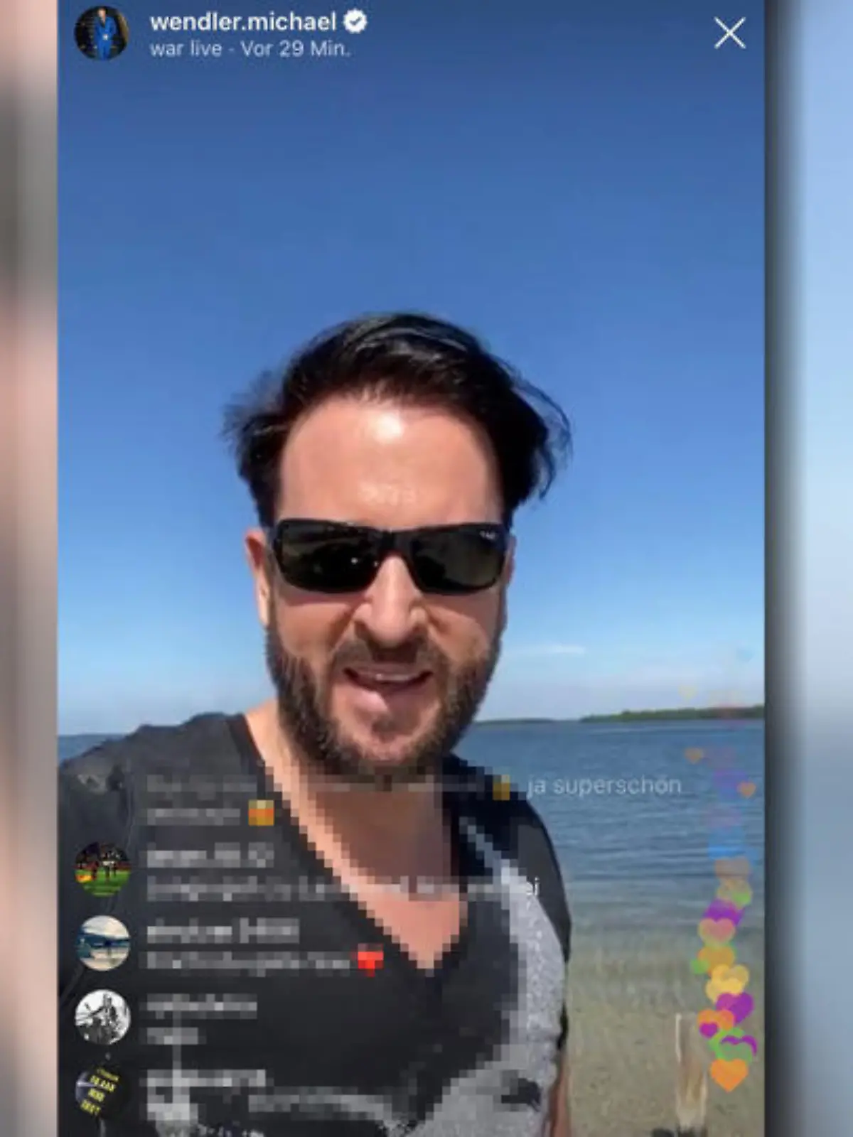 Michael Wendler macht seinen Fans zur Freude einen Livestream bei Instagram.