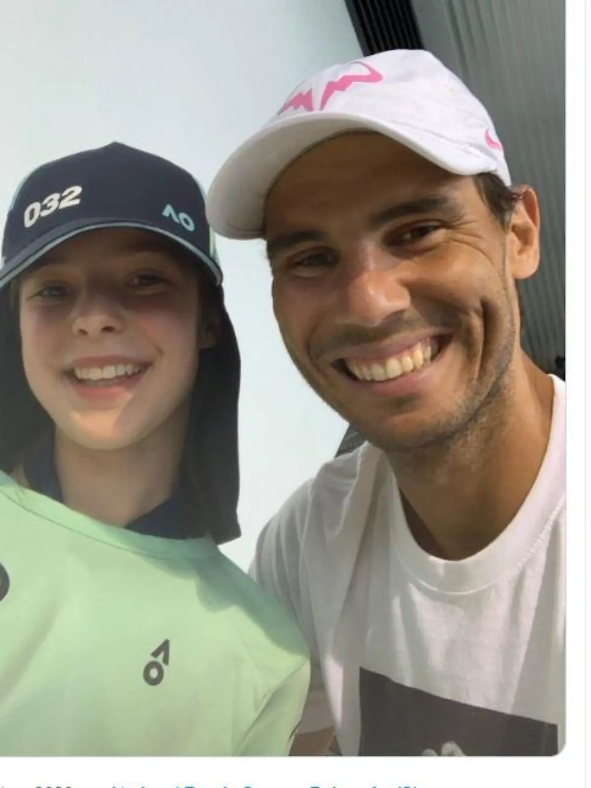 Rafael Nadal und Ballmädchen