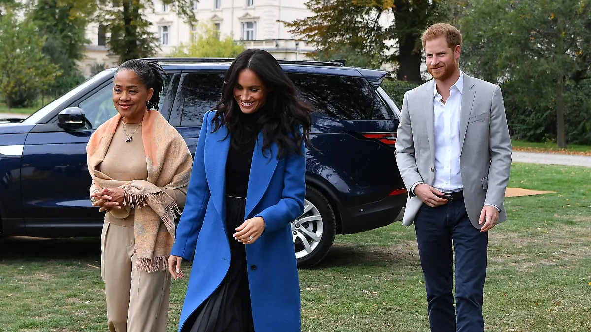 Herzogin Meghan, Doria Ragland und Prinz Harry
