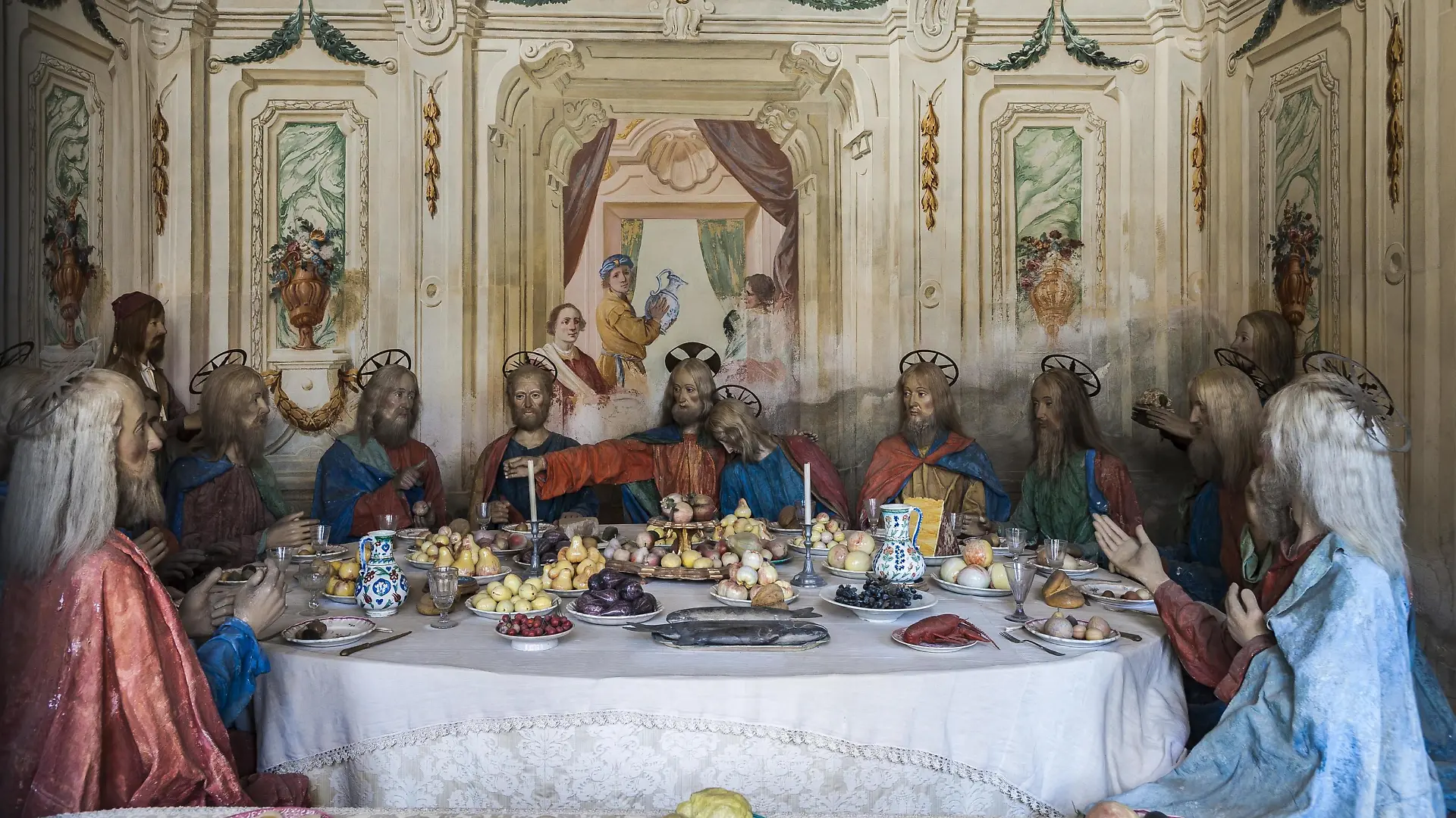 Jesus mit seinen Jüngern beim letzten Abendmahl