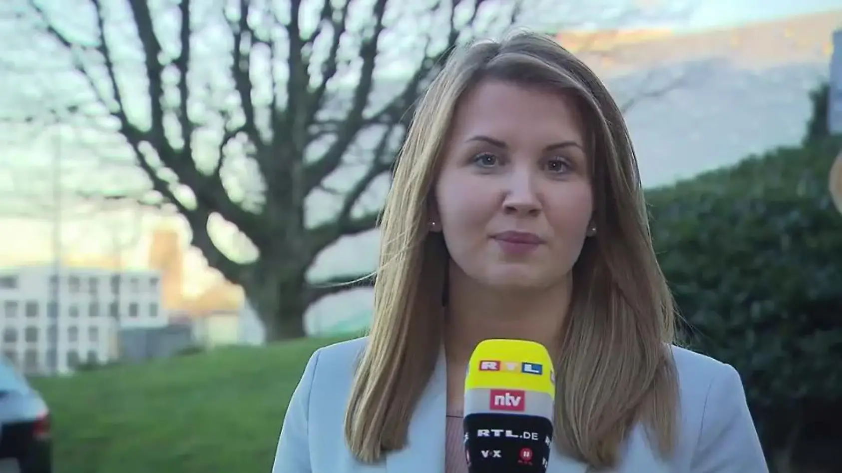 RTL-Reporterin Nadine Becker