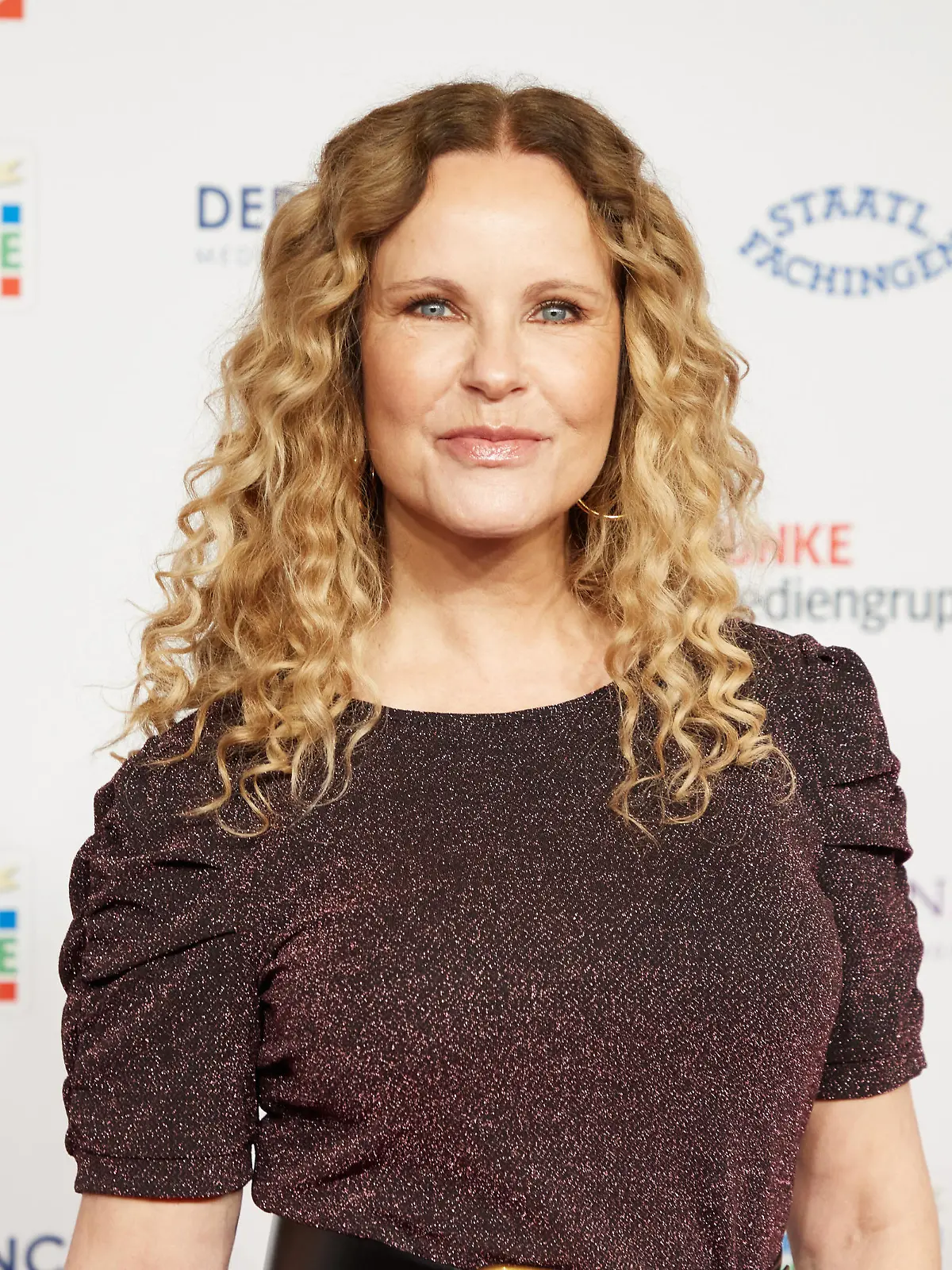 Katja Burkard, Moderatori, kommt zur Verleihung der "Goldenen Bild der Frau" in das Stage Theater Neue Flora. Die Funke Mediengruppe ehrte zum 15. Mal Frauen für ihr soziales Engagement.