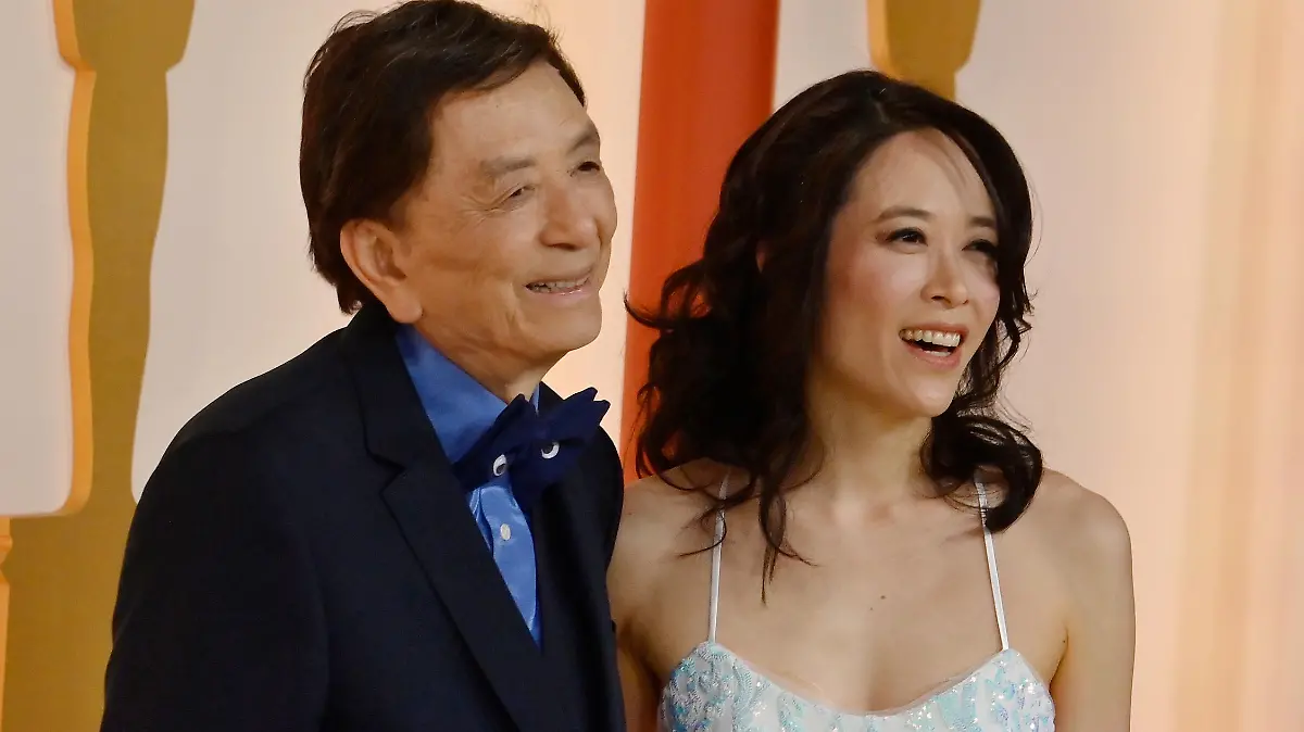 (L-R) James Hong and April Hong attend the 95th annual Academy Awards at the Dolby Theatre in the Hollywood section of Los Angeles on Sunday, March 12, 2023. Photo by Jim Ruymen/UPI Photo via Newscom picture alliance