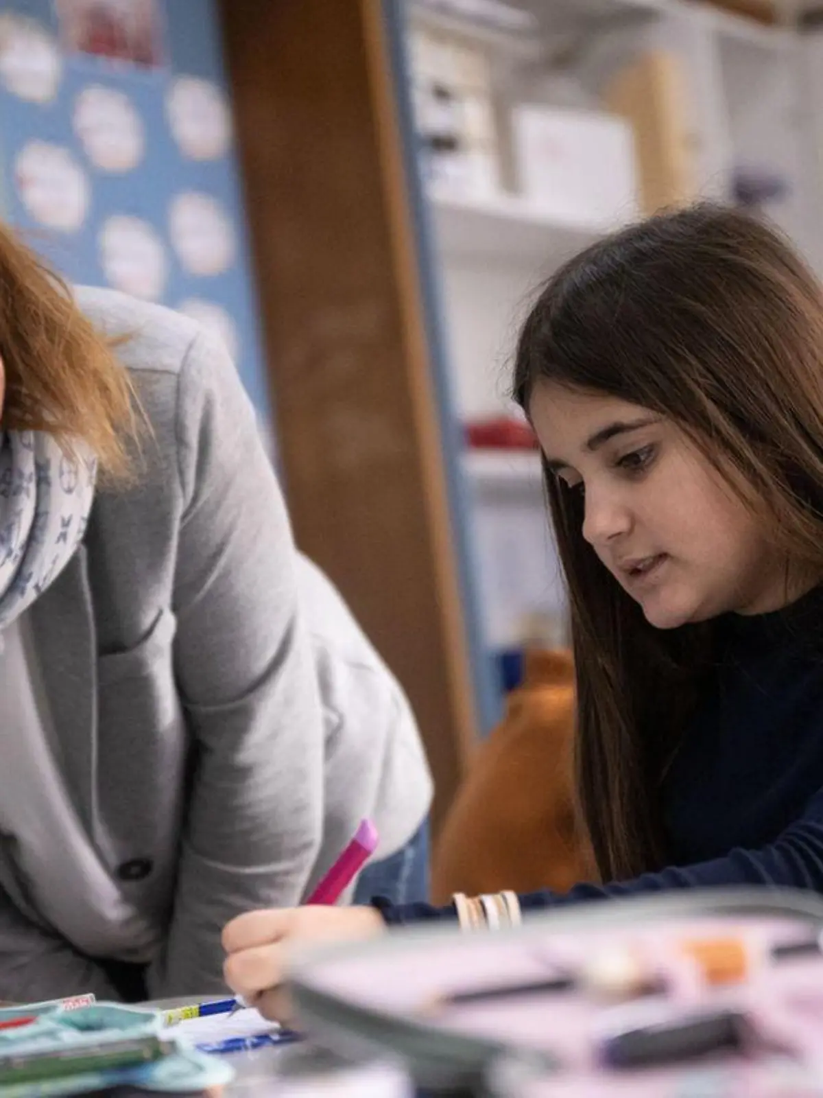Petra Bopp, Schulleiterin der Liebenauschule, unterrichtet eine vierten Klasse. Am 18. Januar werden die Ergebnisse des Deutschen Schulbarometers bekanntgegeben.
