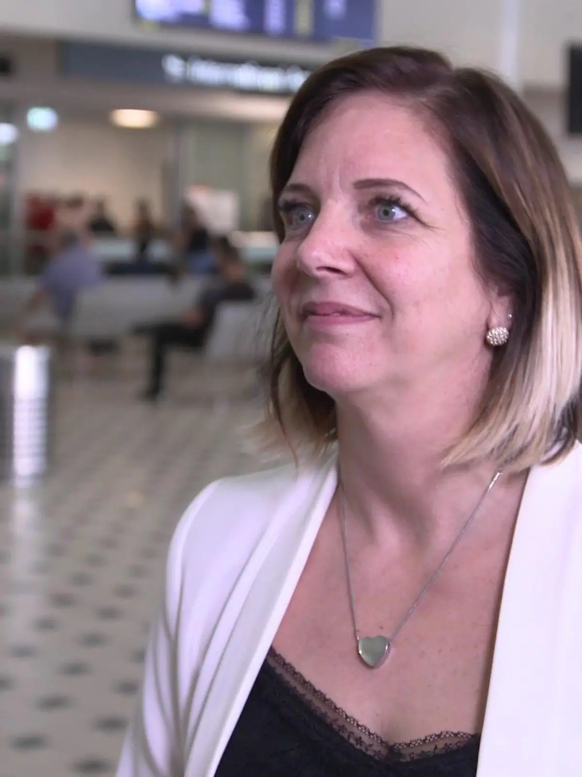Danni Büchner bei ihrer Ankunft in Australien