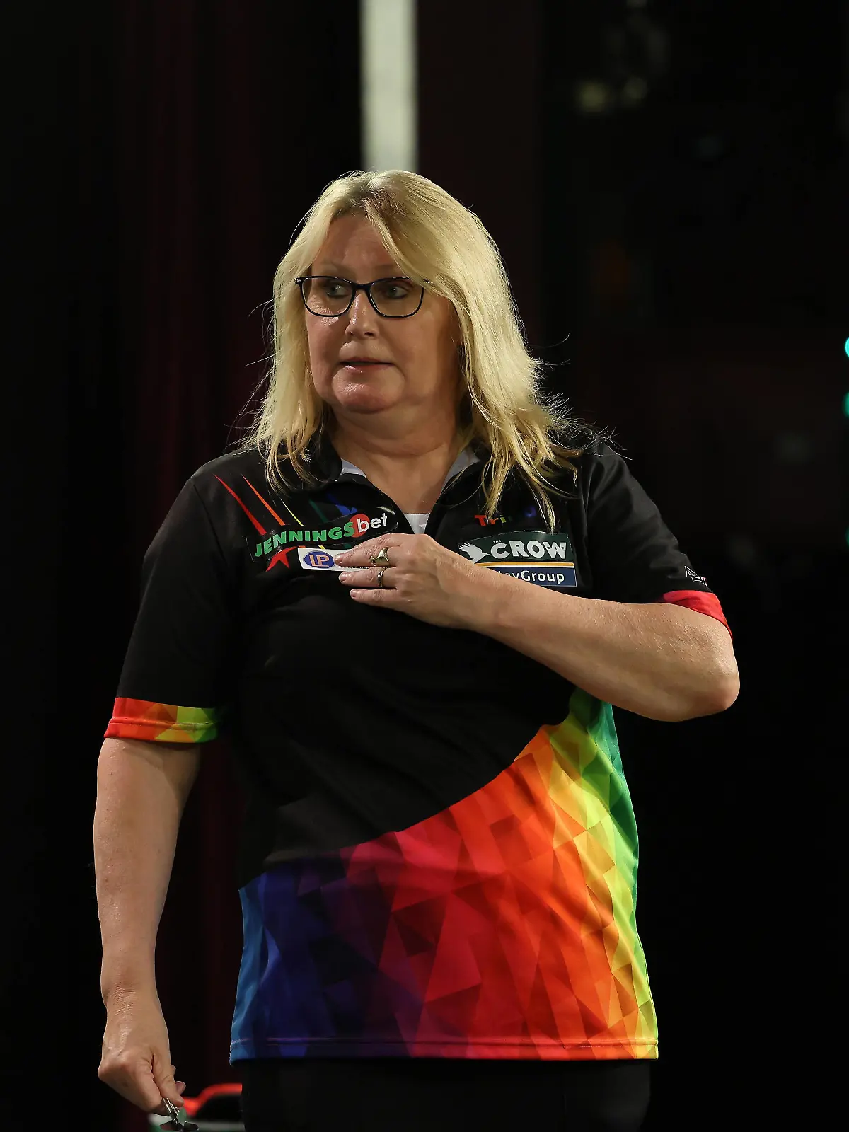 Darts World Senior Darts Trina Gulliver during the World Senior Darts at Westlands, Yeovil, United Kingdom on 25 June 2023. Yeovil Westlands Somerset United Kingdom Editorial use only , Copyright: xChrisxSargeantx PSI-17587-0015