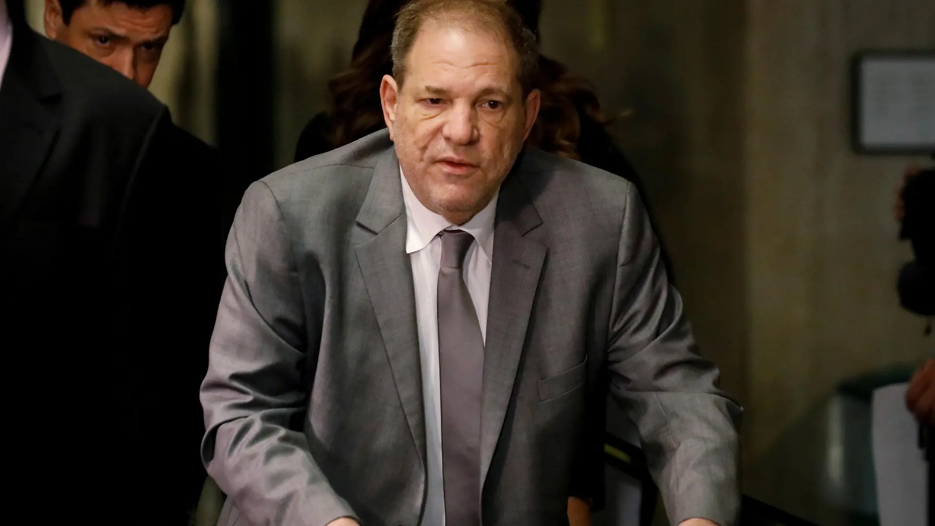 FILE PHOTO: Film producer Harvey Weinstein arrives at New York Criminal Court for his sexual assault trial in the Manhattan borough of New York City, New York, U.S., January 7, 2020. REUTERS/Brendan McDermid/File Photo