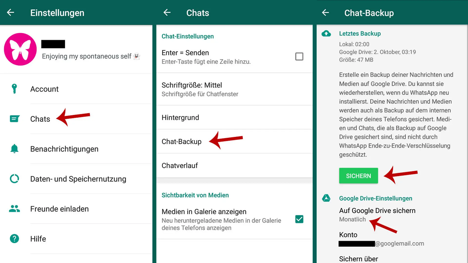 Manueller Backup: So geht's!