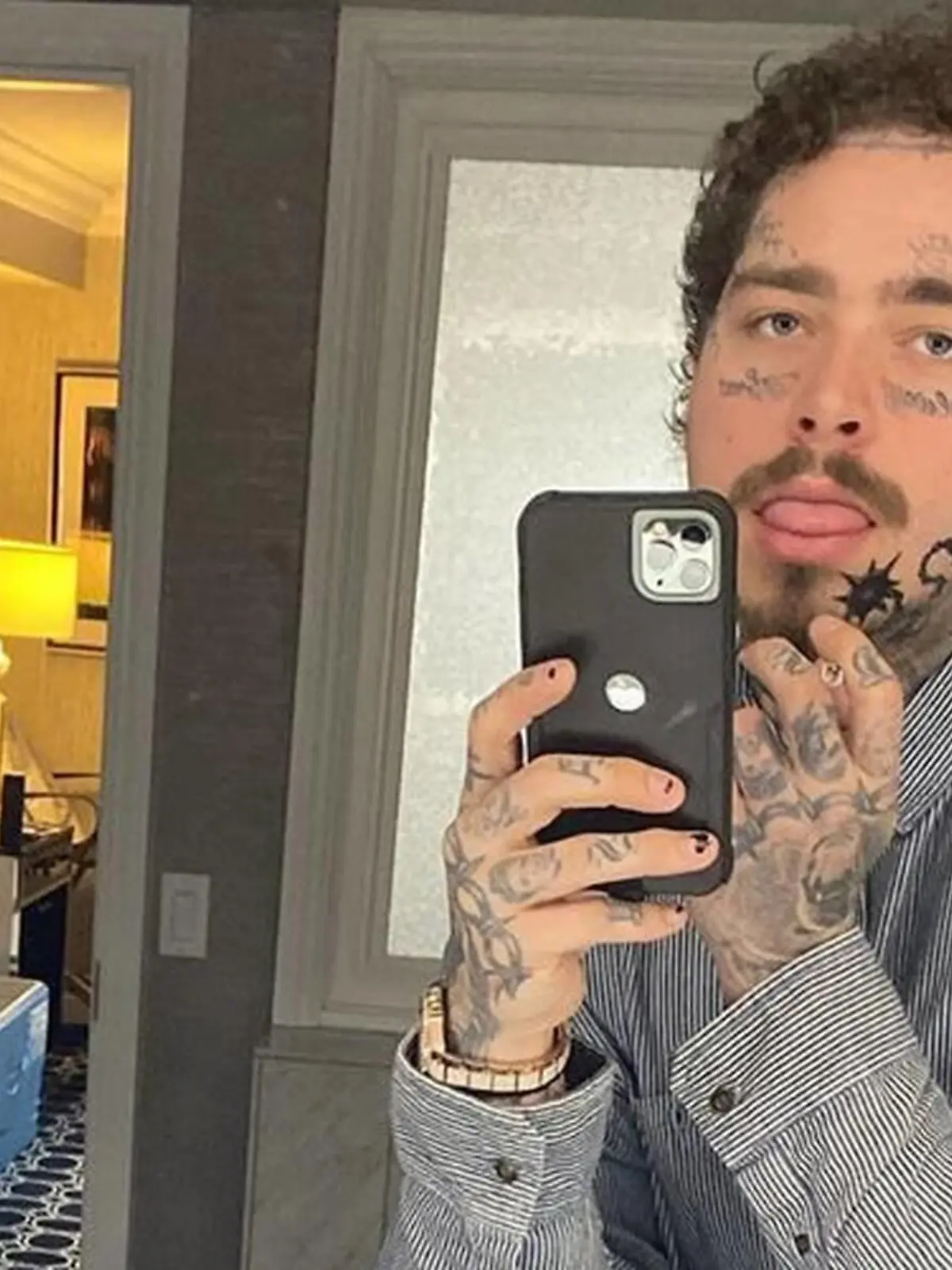 Post Malone: 2020 mit neuem Gesichts-Tattoo begrüßt