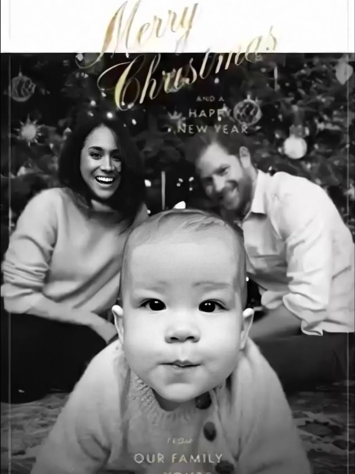 Meghan, Harry und Archie unterm Weihnachtsbaum