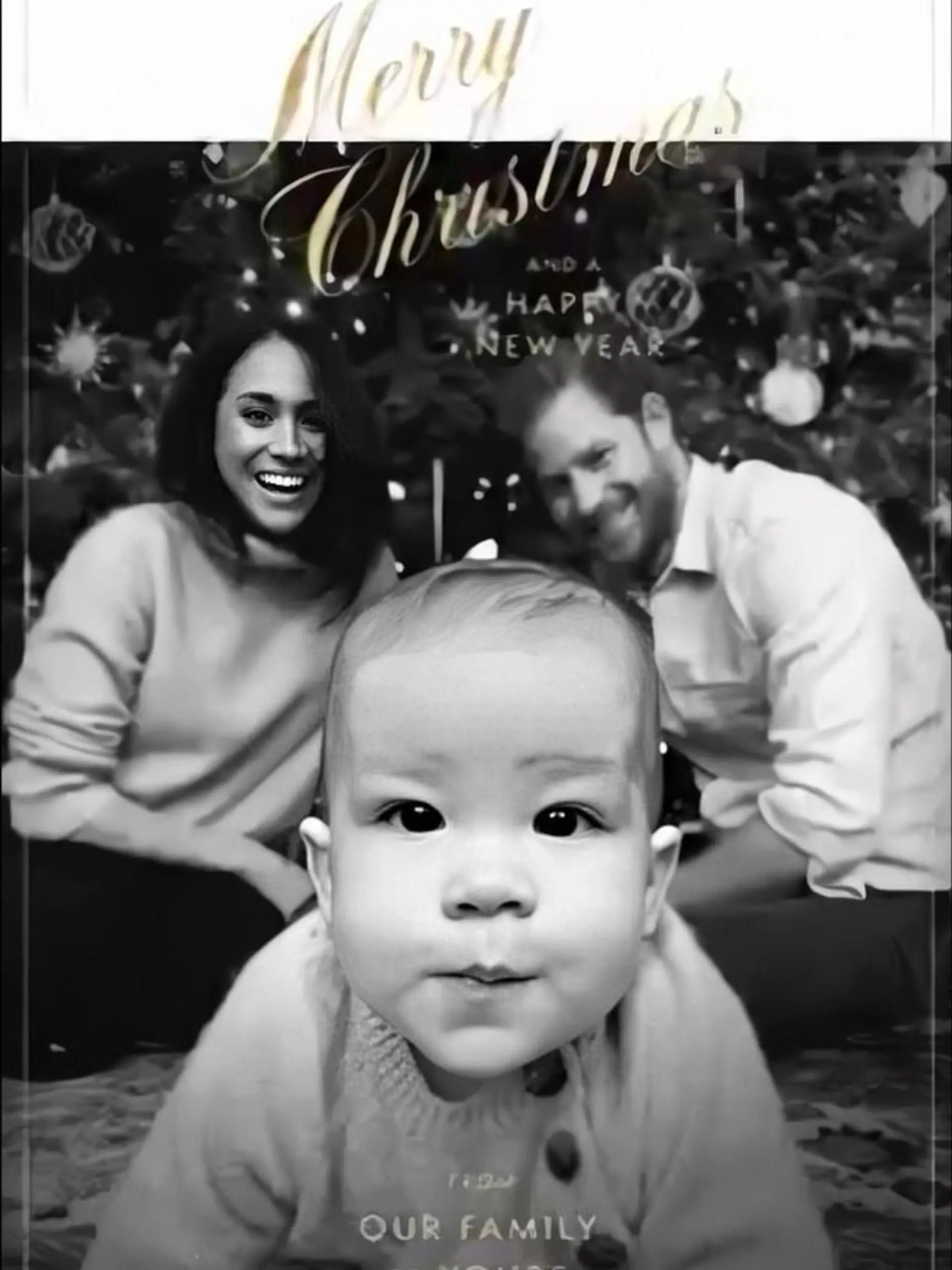 Meghan, Harry und Archie unterm Weihnachtsbaum