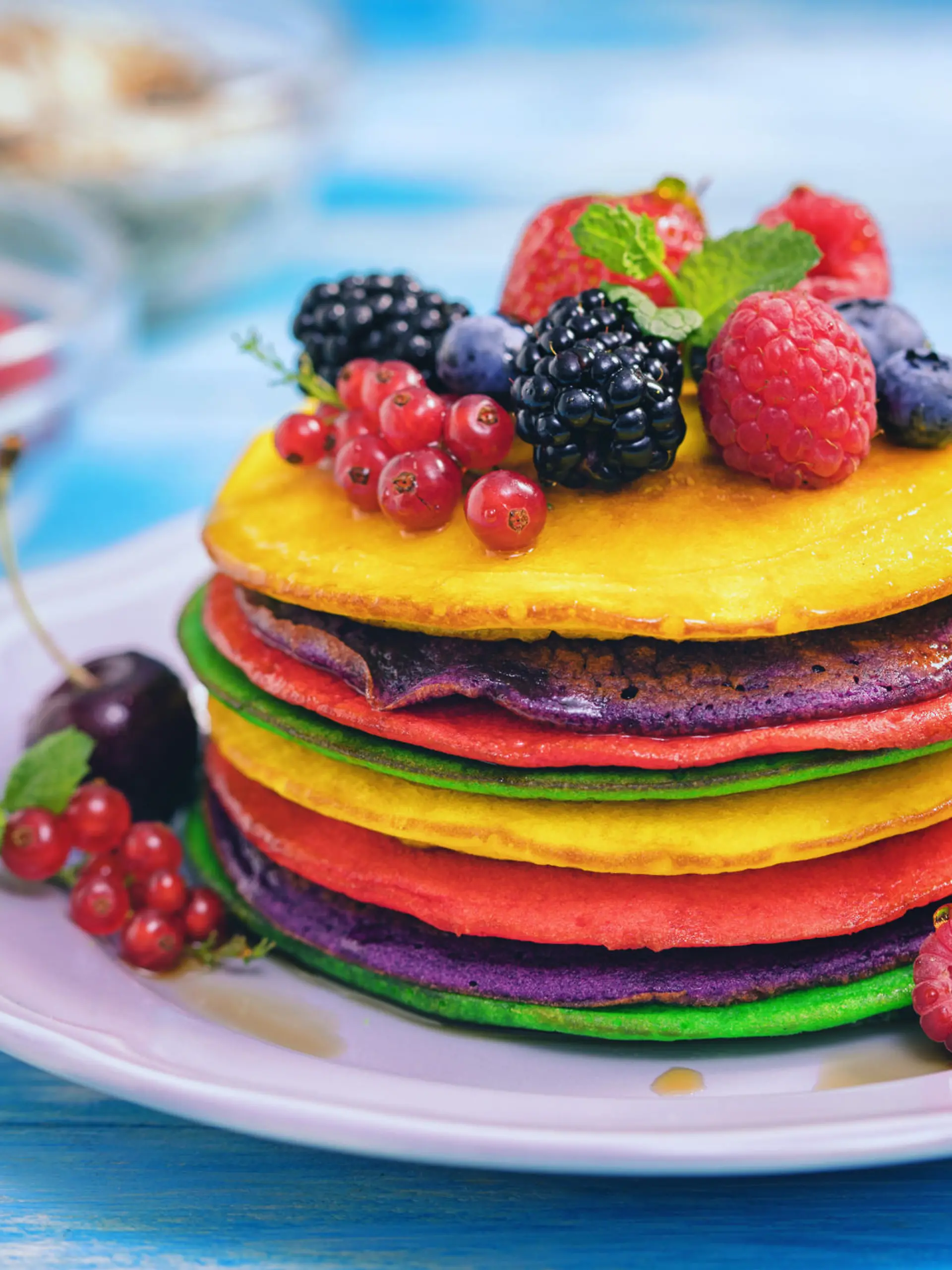 Bunte Pfannkuchen