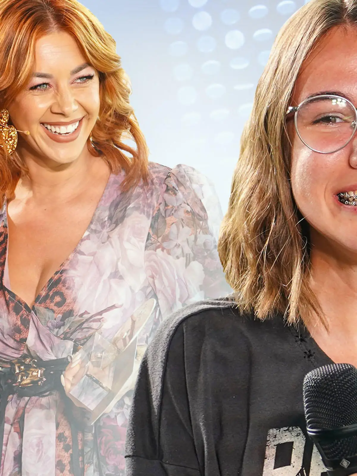 DSDS-Kandidatin Carolin bekommt die "Goldene CD" von Oana Nechiti