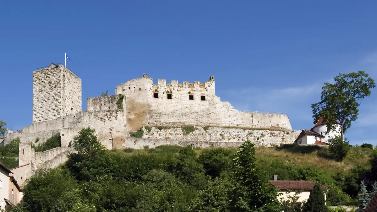 Burg Pappenheim im Altmühltal in Mittelfranken