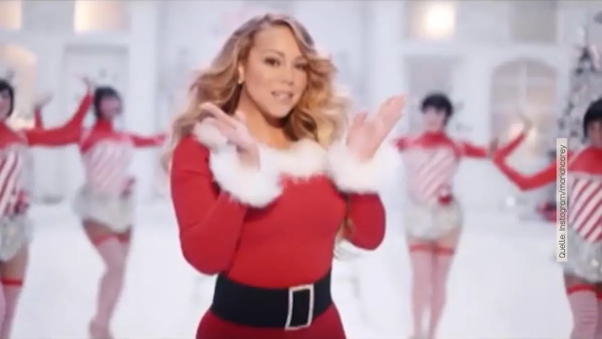 Sängerin Mariah Carey voll erschlankt Musikvideo zu "All I Want For Christmas"