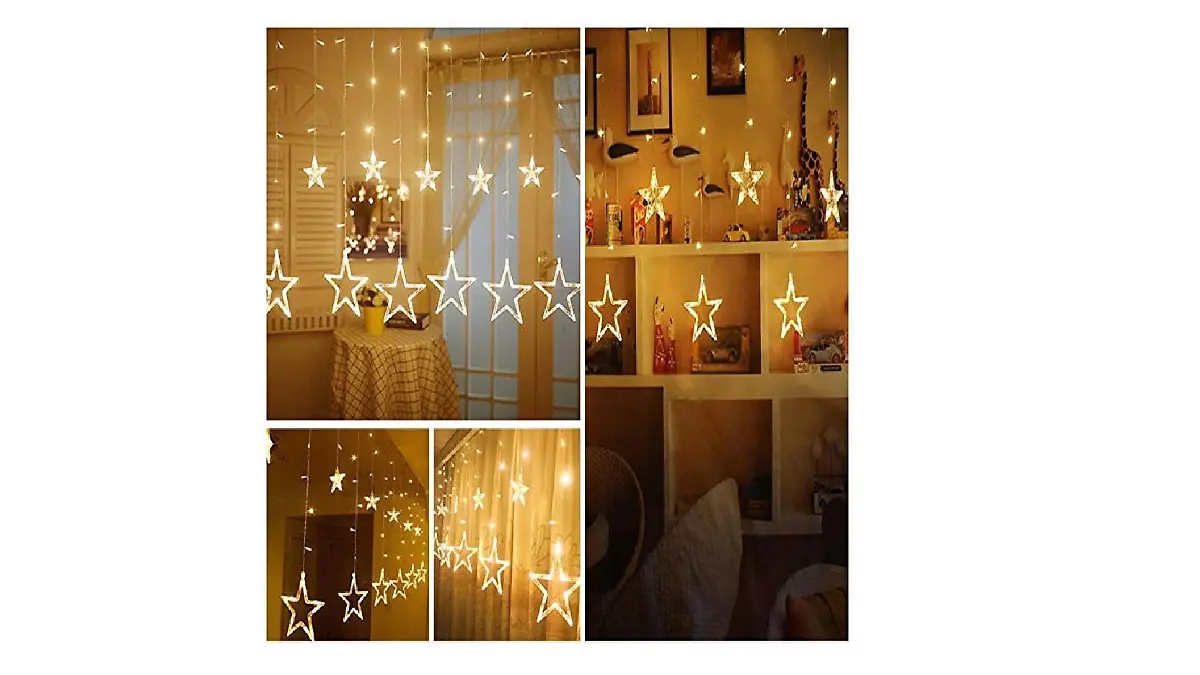 Im Angebot bei Amazon: LED-Lichterkette mit Sternen.