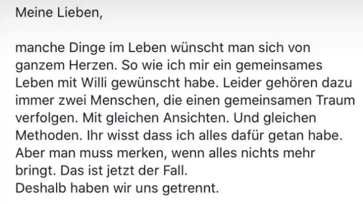 Jasmin Herren bestätigt Liebes-Aus von Willi Herren.
