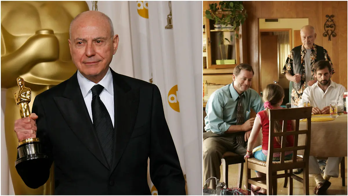 Alan Arkin mit seinem ersten Oscar und in Little Miss Sunshine