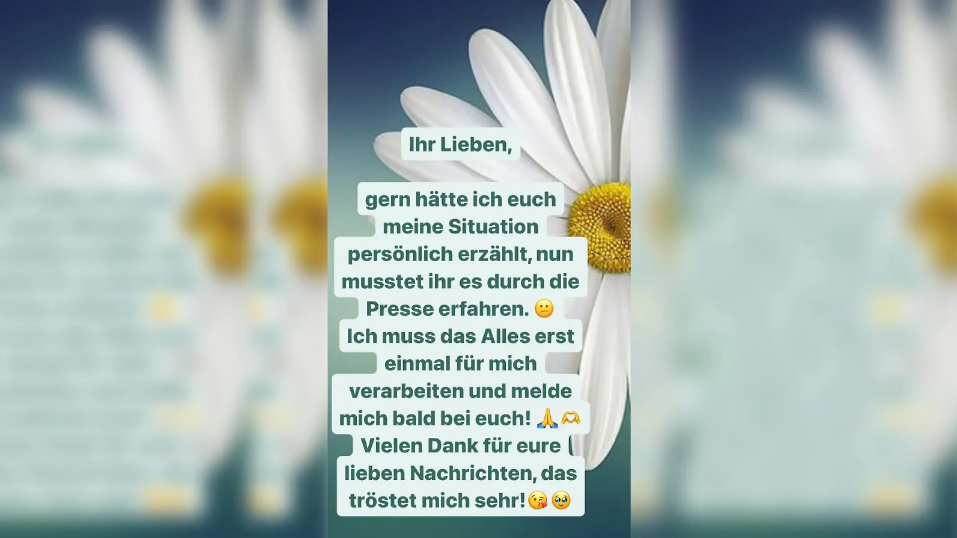 Renata Lusin hat sich derweil über Instagram bei ihren Fans gemeldet