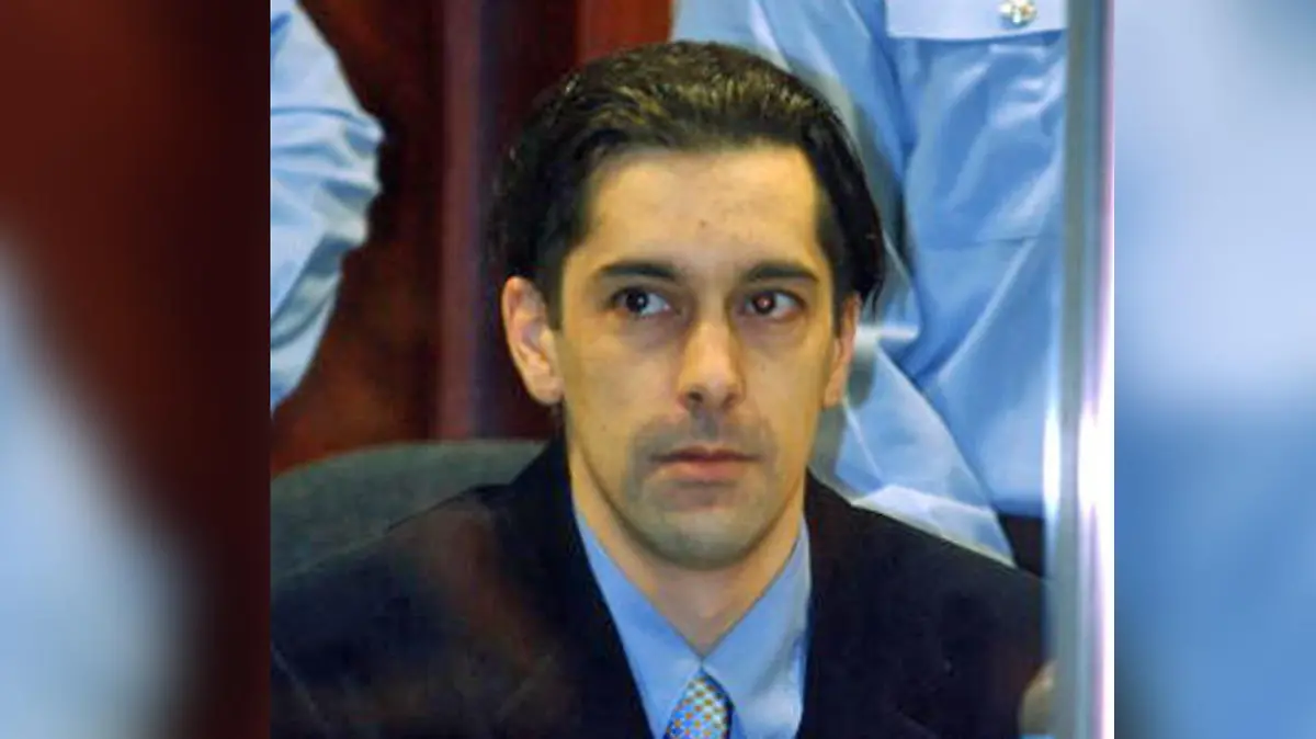 ARLON, BELGIUM: Defendant Michel Lelievre, described as the right-hand man of Belgian pedophile Marc Dutroux, sits 12 May 2004 in the dock in the courthouse of the southeastern town of Arlon.