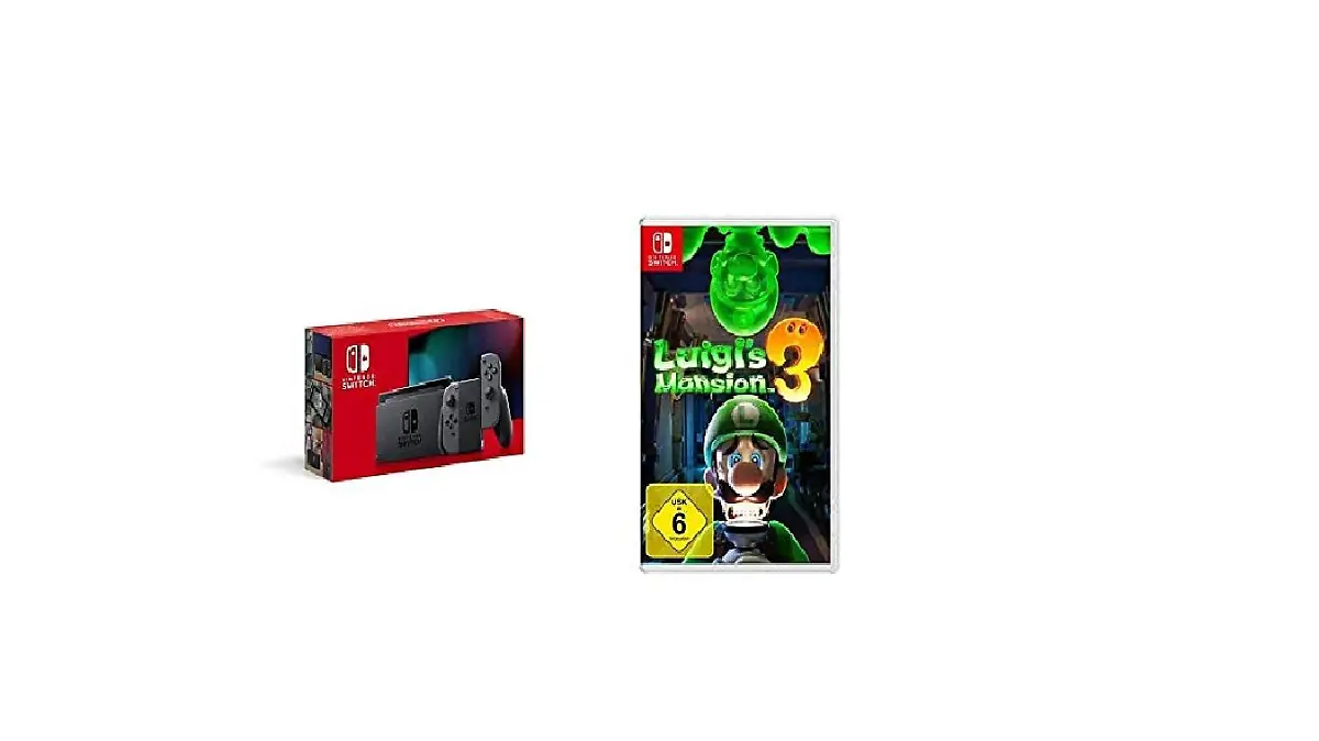 Nintendo Switch mit "Luigis Mansion" im Bundle bei Amazon.