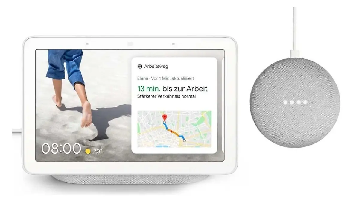 Das Google Nest Hub verfügt über ein praktisches Display.