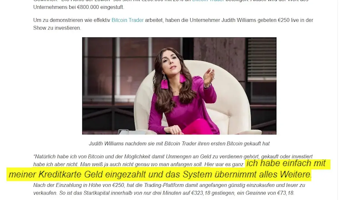 Facebook-Anzeige