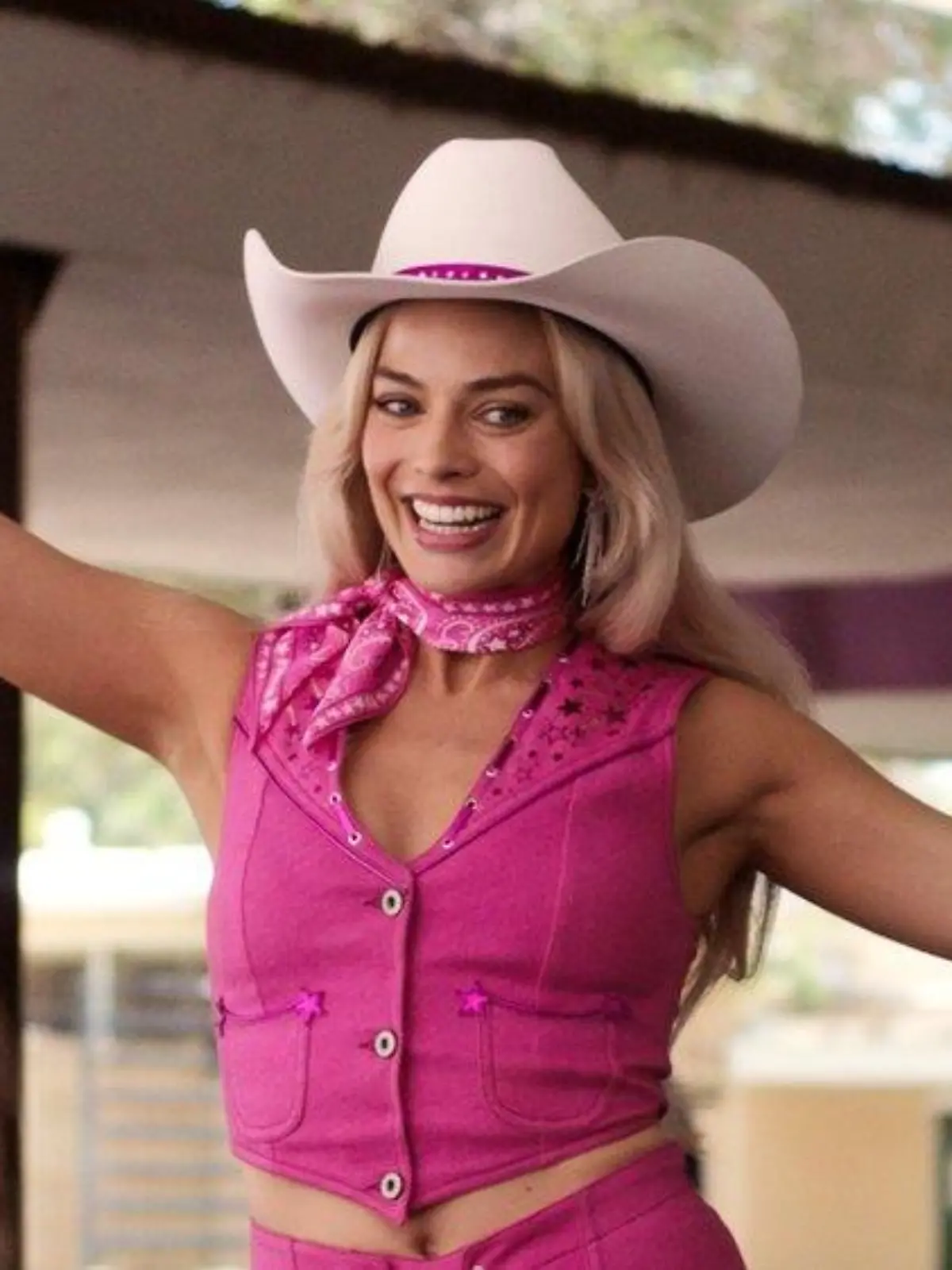 Margot Robbie als Barbie in dem gleichnamigen Blockbuster-Film.