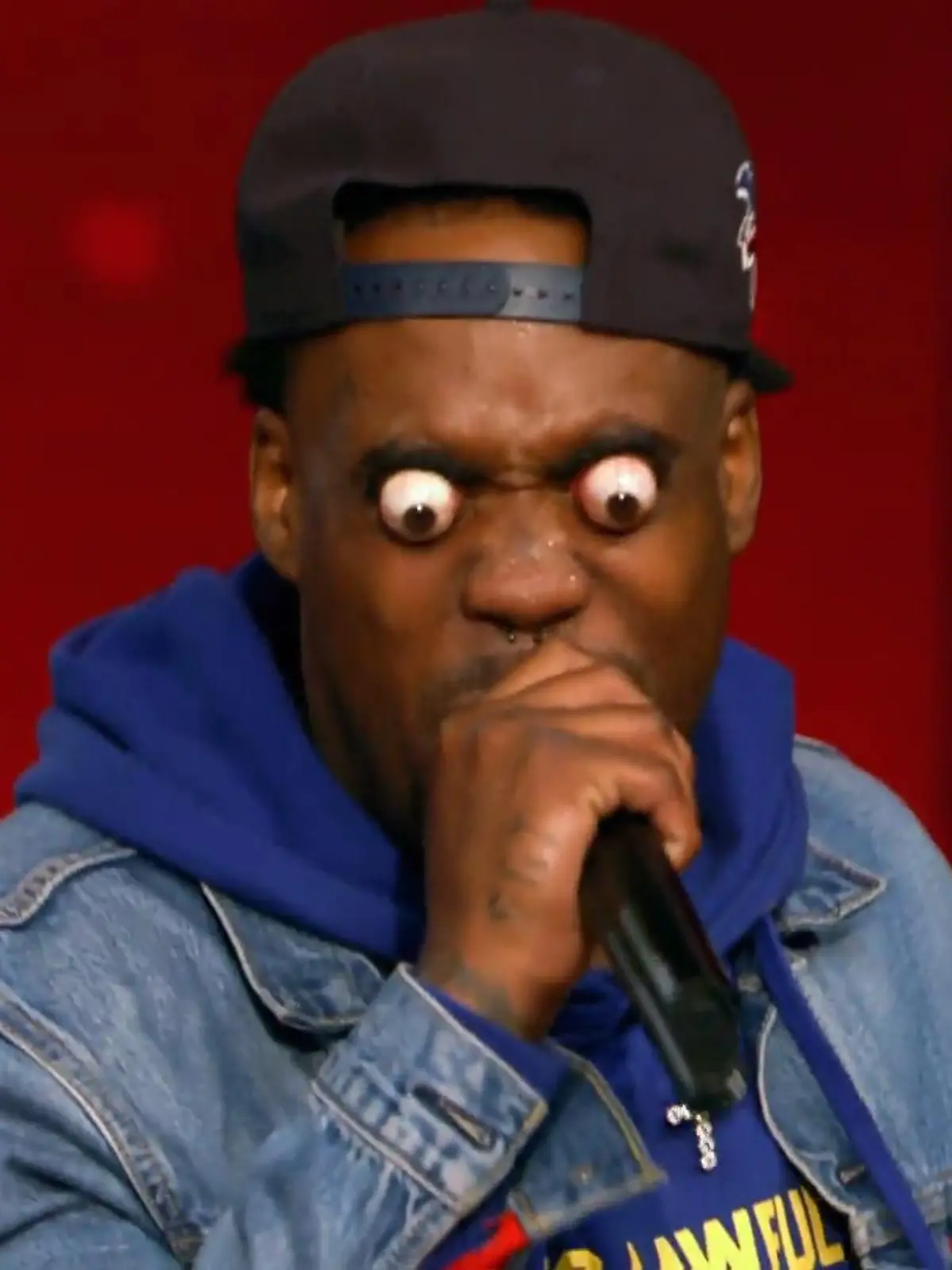 Bild zu: "Rapper Steven fallen die Augen aus dem Kopf"