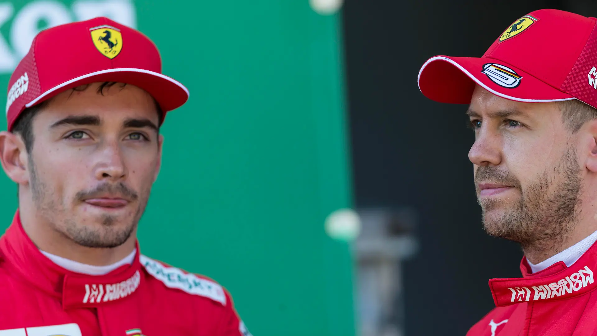  13th October 2019 Suzuka Circuit, Suzuka City, Japan Formula One Japanese Grand Prix, Race Day Sebastian Vettel and Charles Leclerc after qualifying first and second - Editorial Use PUBLICATIONxINxGERxSUIxAUTxHUNxSWExNORxDENxFINxONLY ActionPlus12176821 StephenxBlackberry